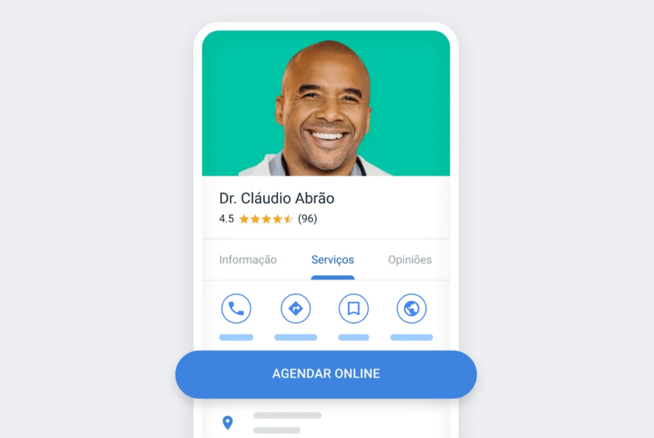 botão google doctoralia