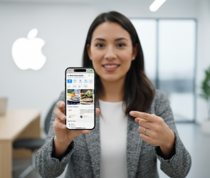 Interface do Apple Maps com IA