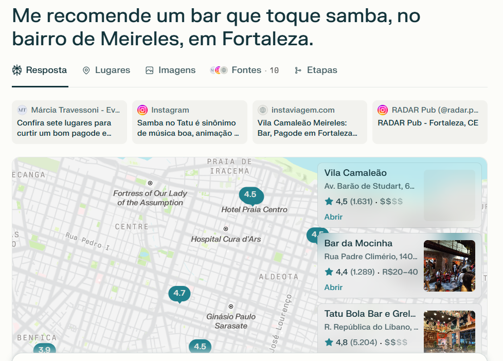 resposta do perplexity