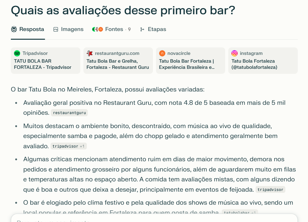 resposta do perplexity