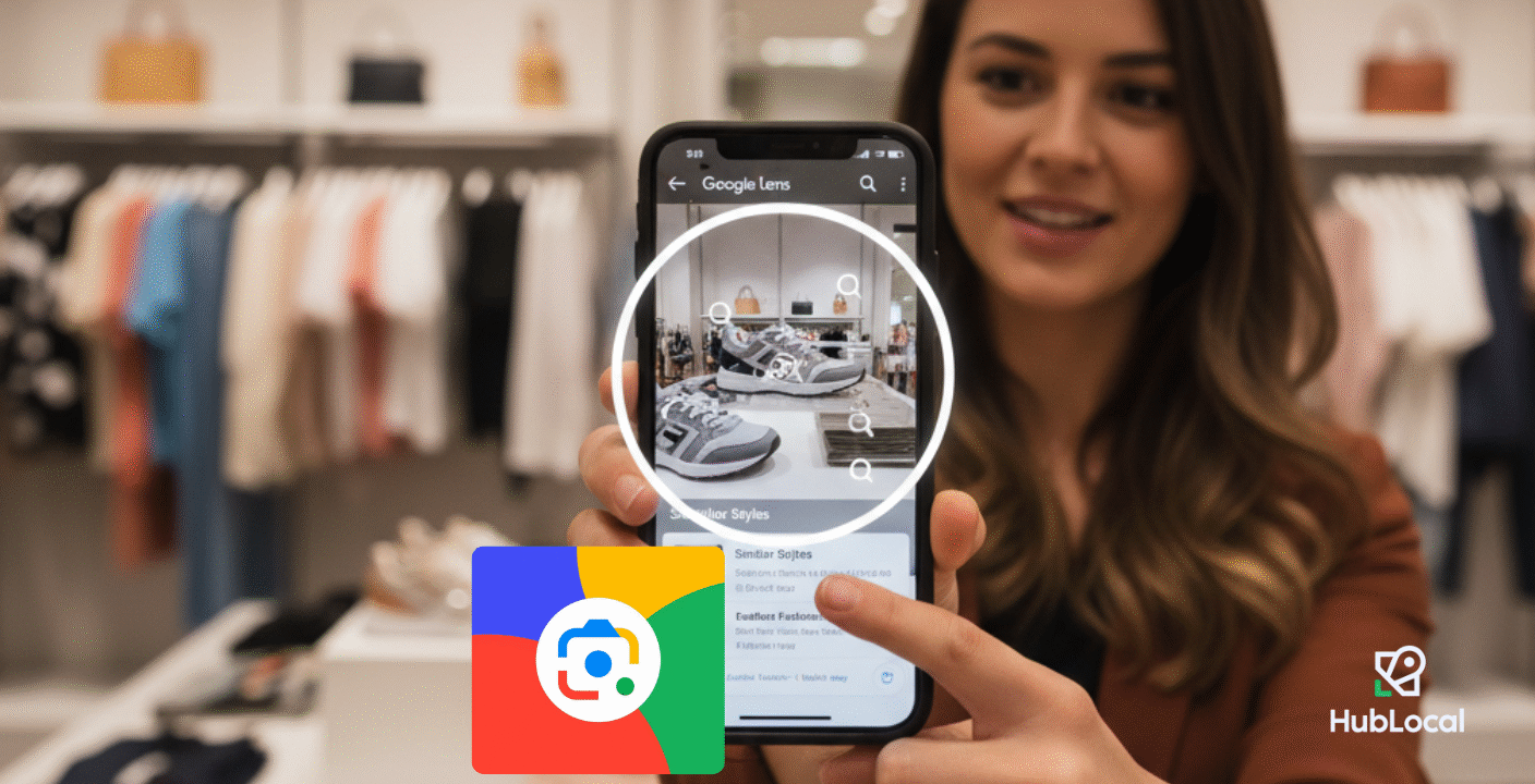 Cliente usando Google Lens