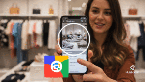 Cliente usando Google Lens
